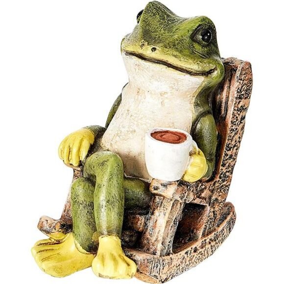 Miniature Frog Garden Statue Miniature Fairy Garden Resin Statues - Picture 1 of 7